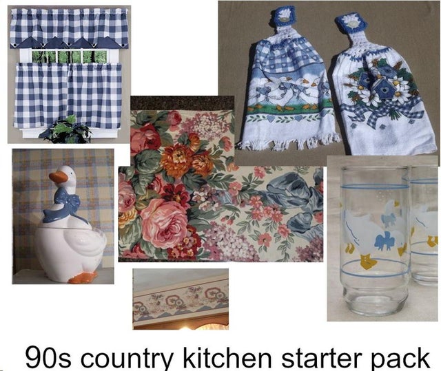 cobalt blue - Xl 10A 90s country kitchen starter pack