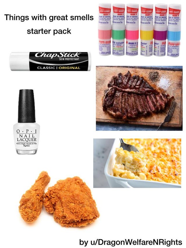 mi Wawa Things with great smells starter pack Inhalt Chap Stick Skin Protectant Classic I Original O .P.I Nail Lacquer ledelse by uDragonWelfareNRights