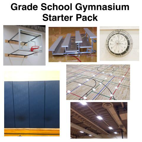 gradas portatiles - Grade School Gymnasium Starter Pack