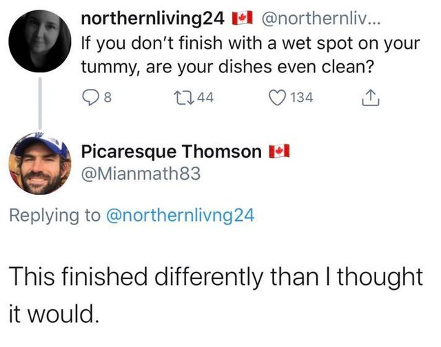 northernliving24 ... If you don't finish with a wet spot on your tummy, are your dishes even clean? 08 2244 134 Picaresque Thomson H This finished differently than I thought it would.