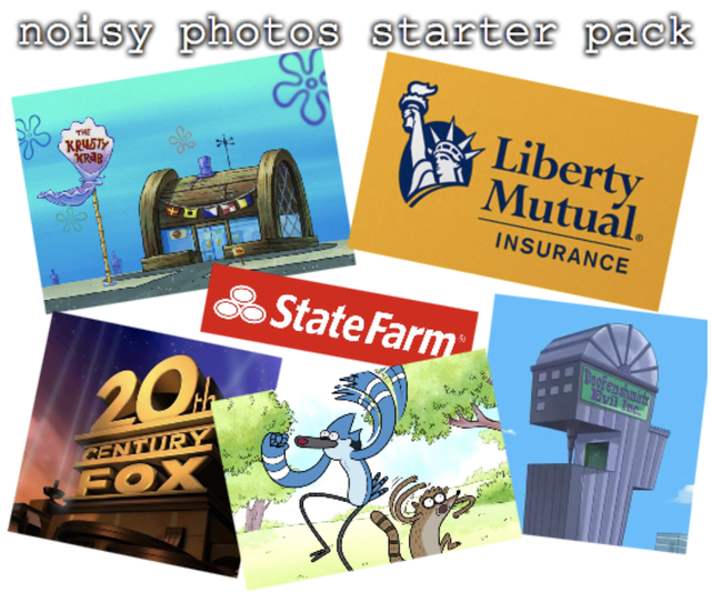 carton - noisy photos starter pack Liberty Mutual. Insurance 83 State Farm 2016 Rentury Fox