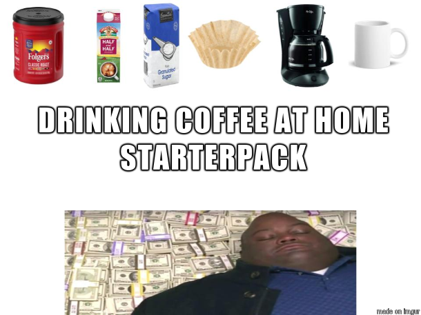 bottle - Half Half Folgers Drinking Coffee At Home Starterpack mesta on tour