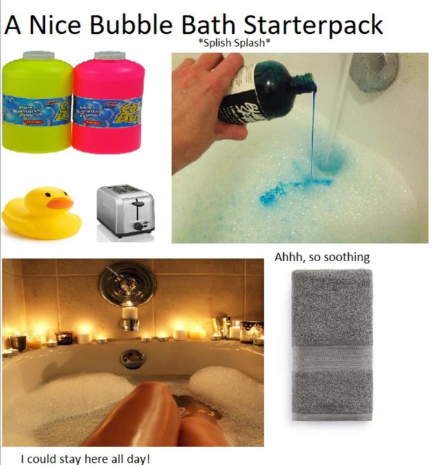 plastic - A Nice Bubble Bath Starterpack Splish Splash Ahhh, so soothing I could stay here all day!