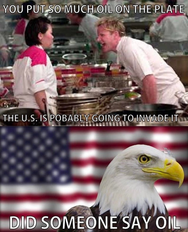 gordon ramsay angry - You Put So Much Oil On The Plate The U.S. Is Pobably Going To Invade It Did Someone Say Oil