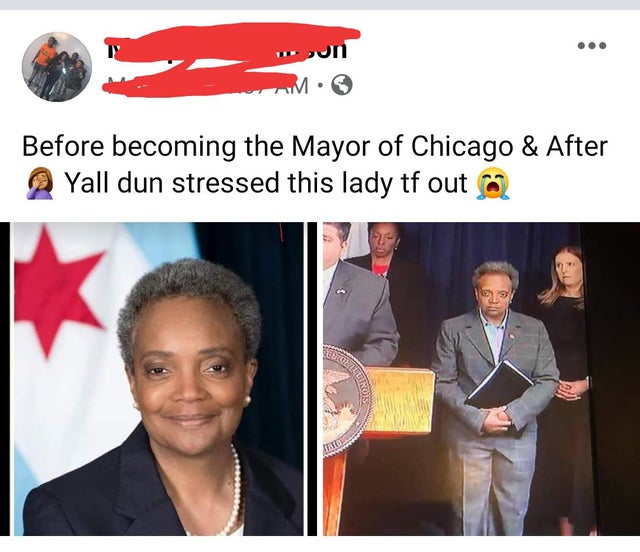 presentation - on M. Before becoming the Mayor of Chicago & After Yall dun stressed this lady tf out Ston
