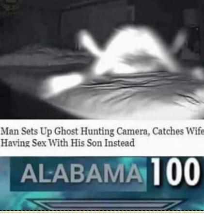 Man Sets Up Ghost Hunting Camera, Catches Wife Having Sex With His Son Instead