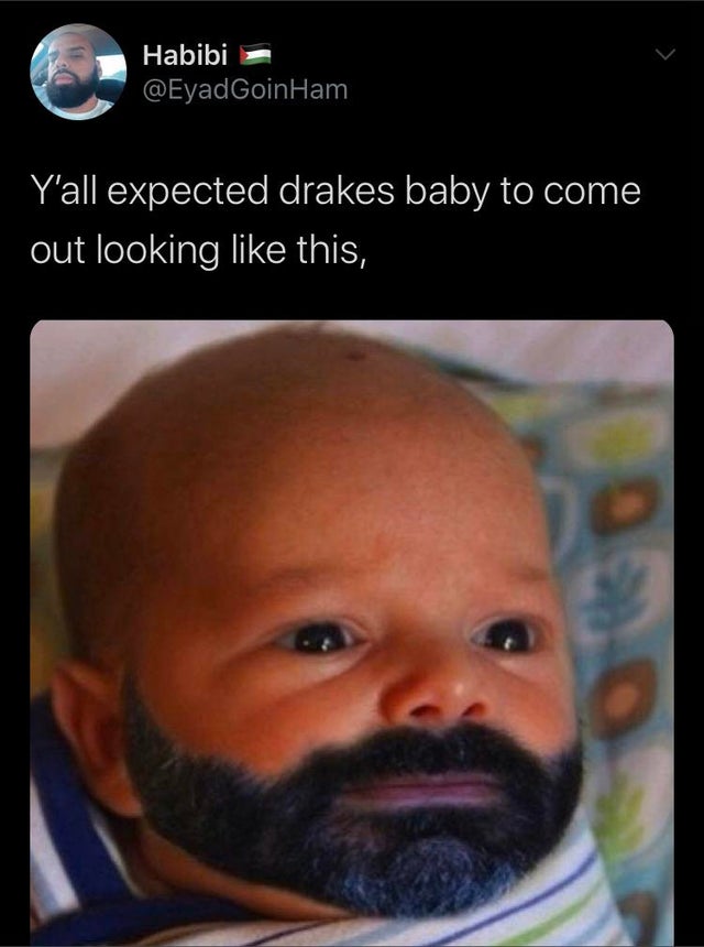 baby leonidas - Habibi Ham Y'all expected drakes baby to come out looking this,