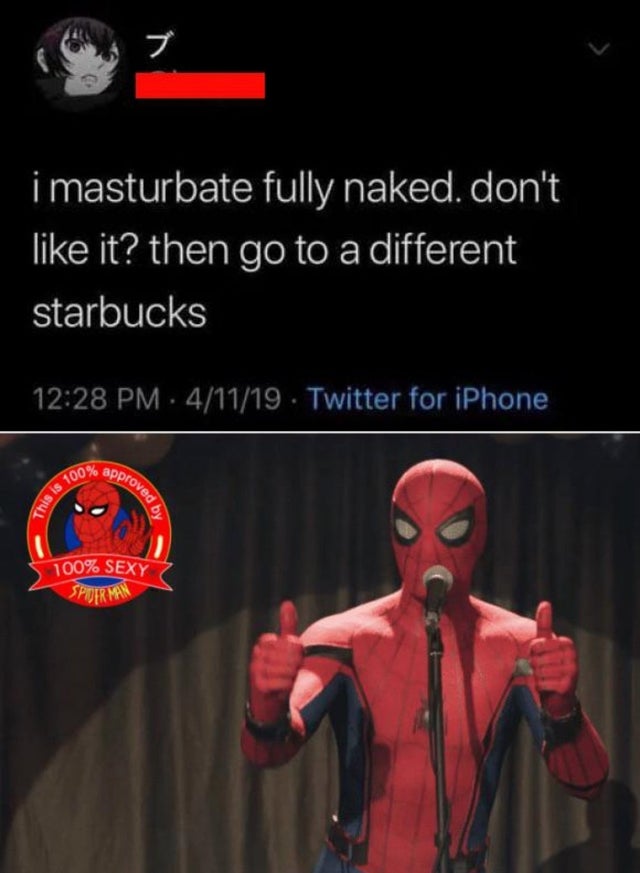 مرد عنكبوتي سکسی - i masturbate fully naked. don't it? then go to a different starbucks 41119 Twitter for iPhone 00% ap approved his is 100 ed by 100% Sexy Spiderman