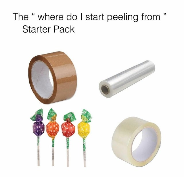 The where do I start peeling from Starter Pack