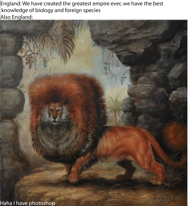 what's your favorite thing someone else drew - England We have created the greatest empire ever, we have the best knowledge of biology and foreign species Also England Haha I have photoshop