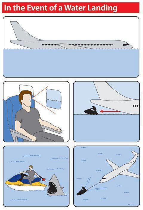 aircraft emergency funny - In the Event of a Water Landing ... 7