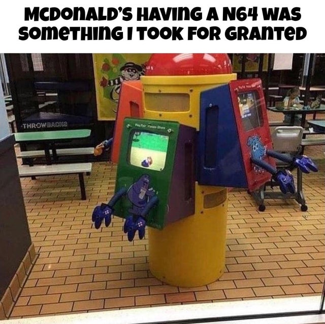 mcdonald's nintendo 64 - Mcdonald'S Having A N64 Was someTHING I Took For Granted Throwback