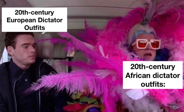 Elton John - 20thcentury European Dictator Outfits 20thcentury African dictator outfits
