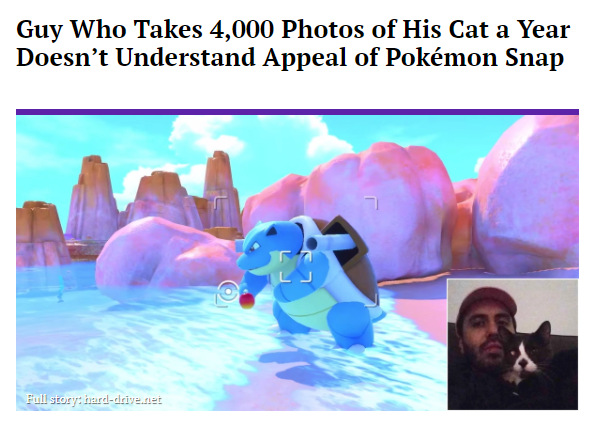 new pokemon snap - Guy Who Takes 4,000 Photos of His Cat a Year Doesn't Understand Appeal of Pokmon Snap Full story hardclive.net