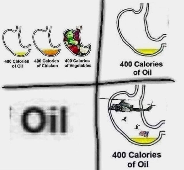 oil memes usa - Cice 400 Calories 400 Calories 400 Calories of Oil of Chicken of Vegetables 400 Calories of Oil Oil 400 Calories of Oil