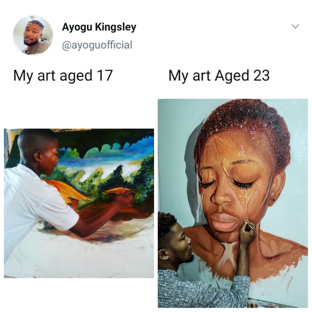 human behavior - Ayogu Kingsley My art aged 17 My art Aged 23