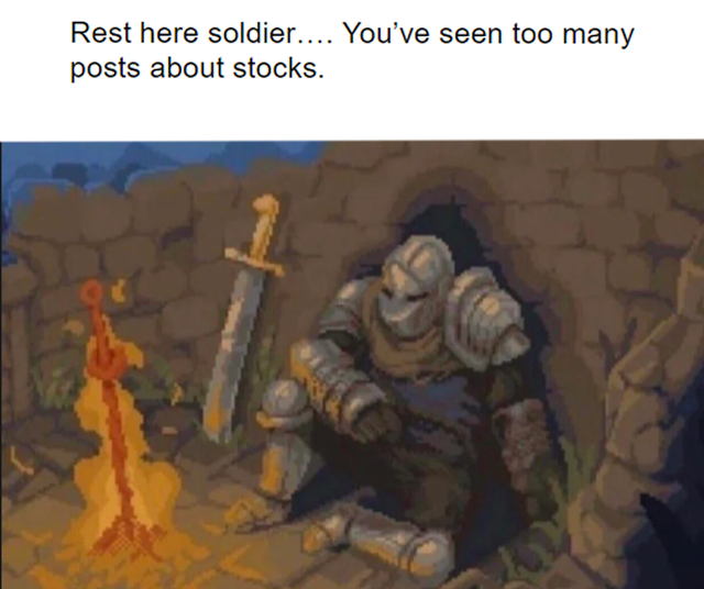 art dark souls bonfire - Rest here soldier.... You've seen too many posts about stocks.