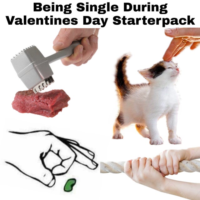 Starter pack - Being Single During Valentines Day Starterpack