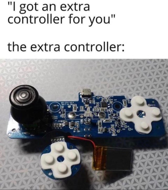 electronics - "I got an extra controller for you" the extra controller Yusu