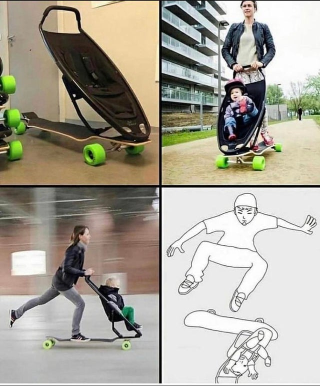 longboard stroller