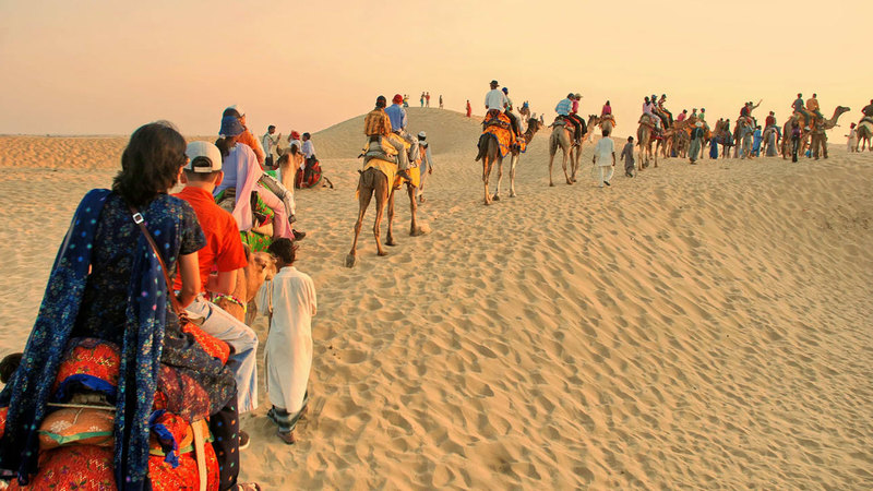 A camel safari is the perfect way to discover desert regions – especially areas as historically and culturally rich as Rajasthan. Ensconce yourself contentedly on the back of an ungulate and admire the sand dunes around you extending for miles – as far as your eye can see.