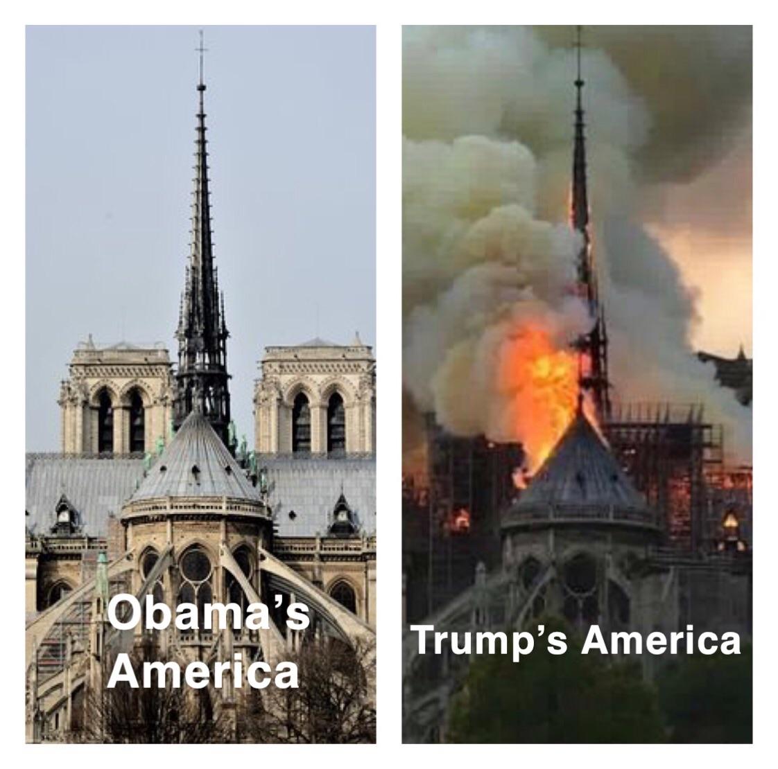 notre dame de paris - Obama's America Trump's America