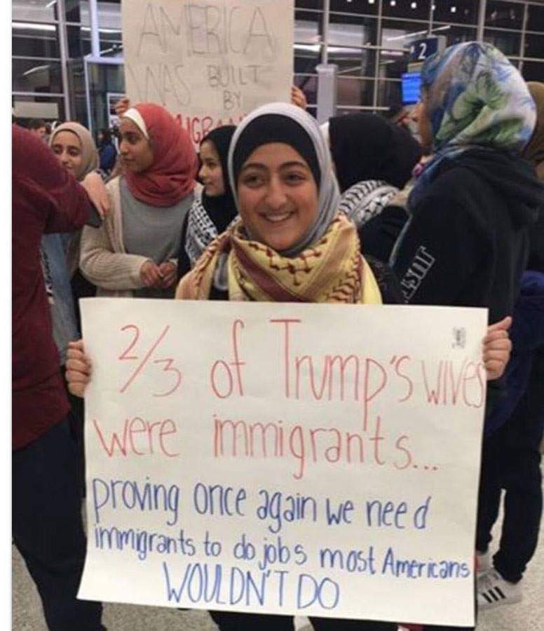 political meme muslim protest signs - 43 of Inump's we were immigrants. proving once again we need immigrants to do jobs most American Wouldn'T Do