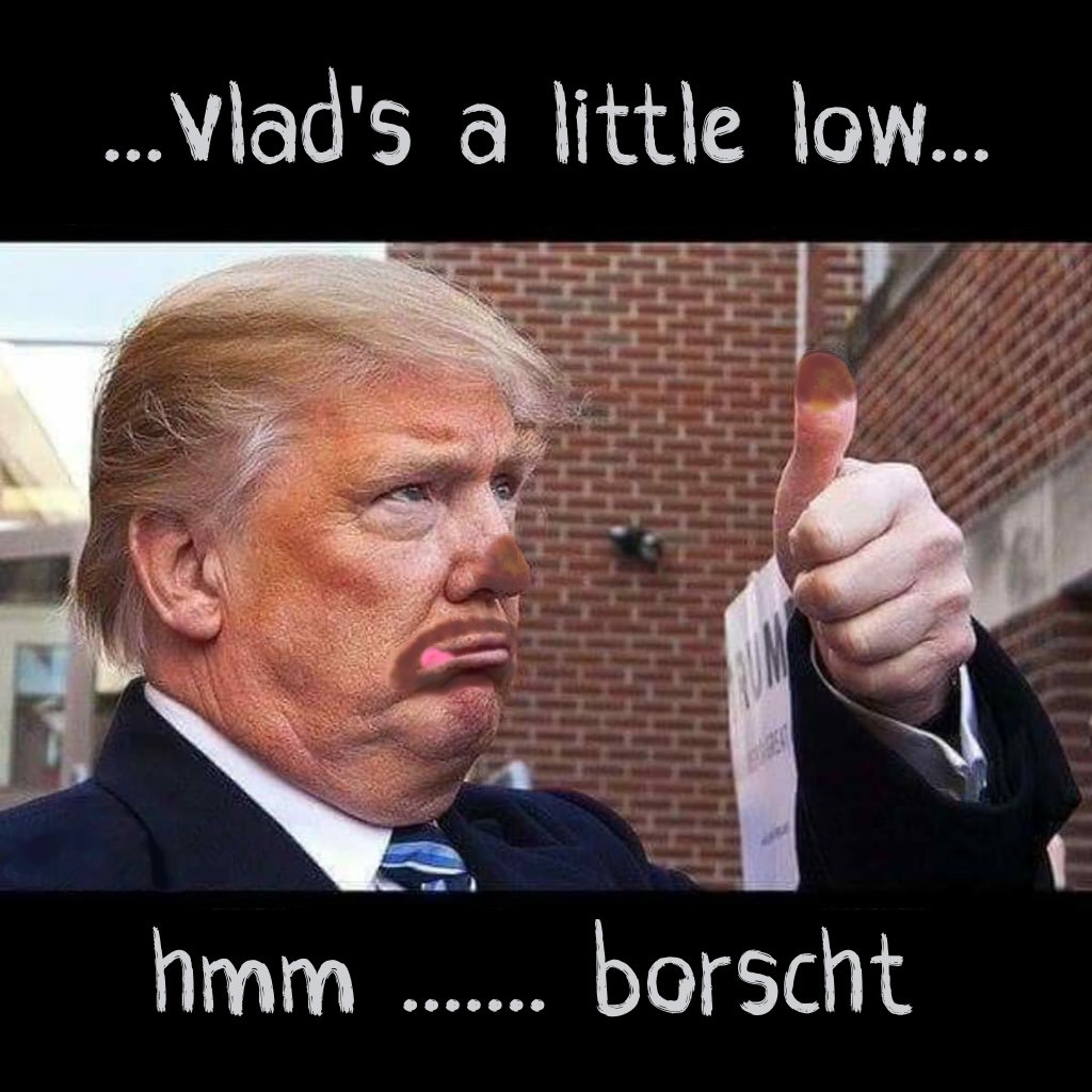 1 out of 3 trump supporters are just as stupid - ... Vlad's a little low... hmm ....... borscht