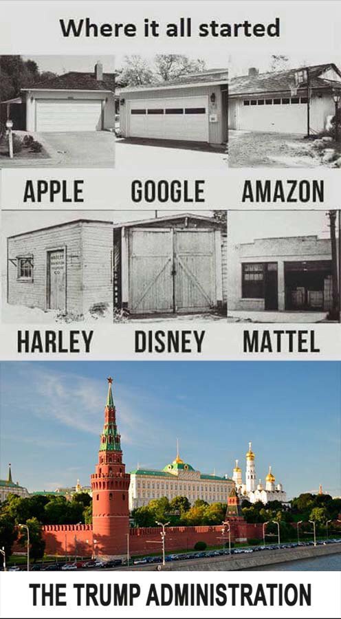 what's your excuse garage - Where it all started Apple Google Amazon Harley Disney Mattel The Trump Administration