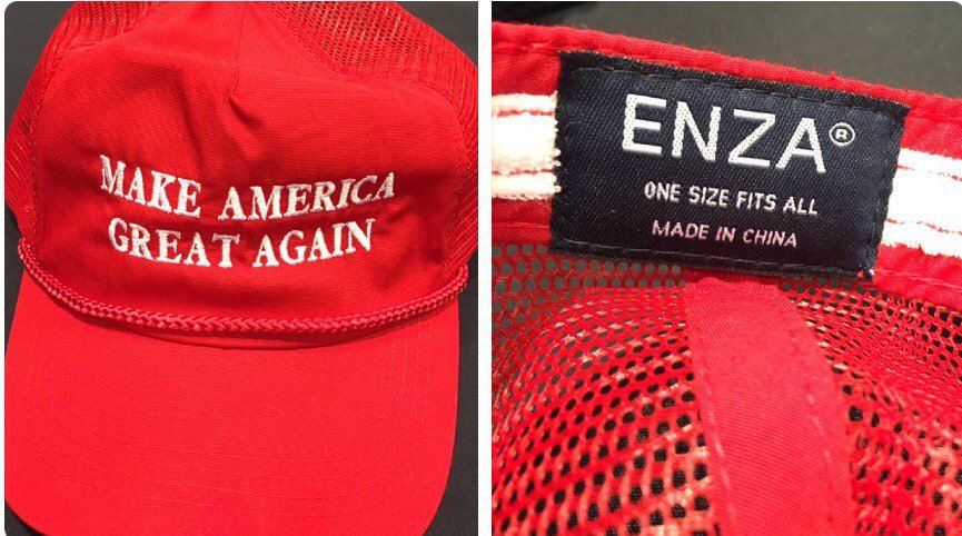 maga hats made in china - Enza Make America Great Again One Size Fits All Made In China