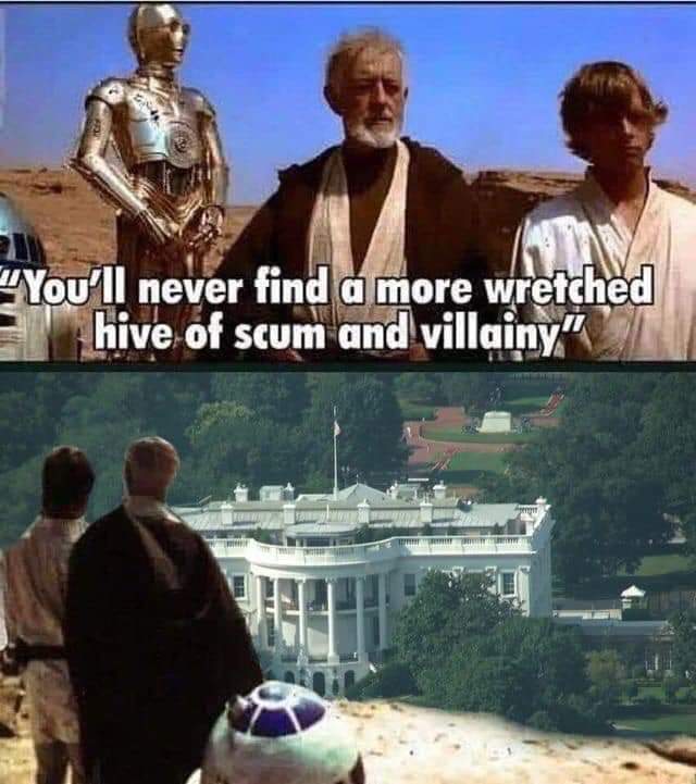 you won t find a more wretched hive of scum and villainy - You'll never find a more wretched hive of scum and villainy"