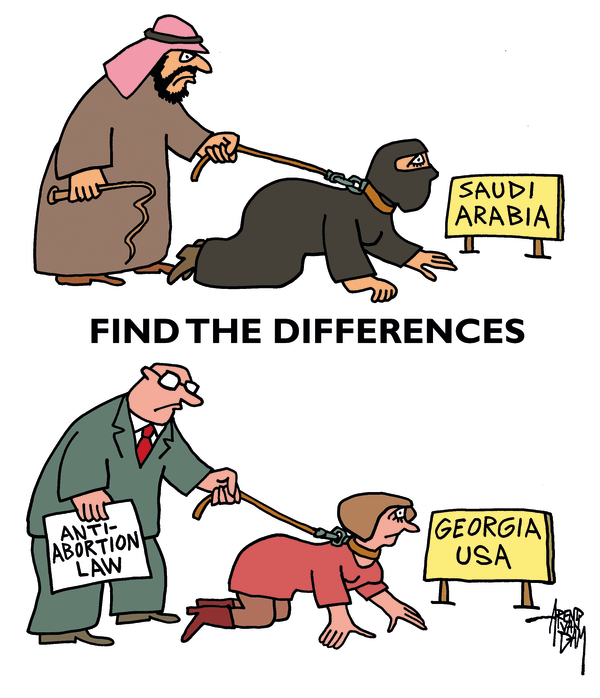 cartoon anti abortion - Saudi Arabia w Find The Differences Anti Abortion Georgia Usa Law