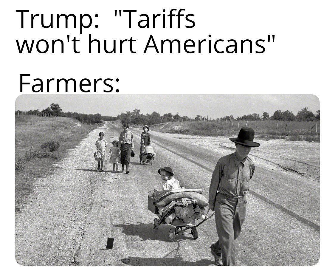 family great depression - Trump "Tariffs won't hurt Americans" Farmers