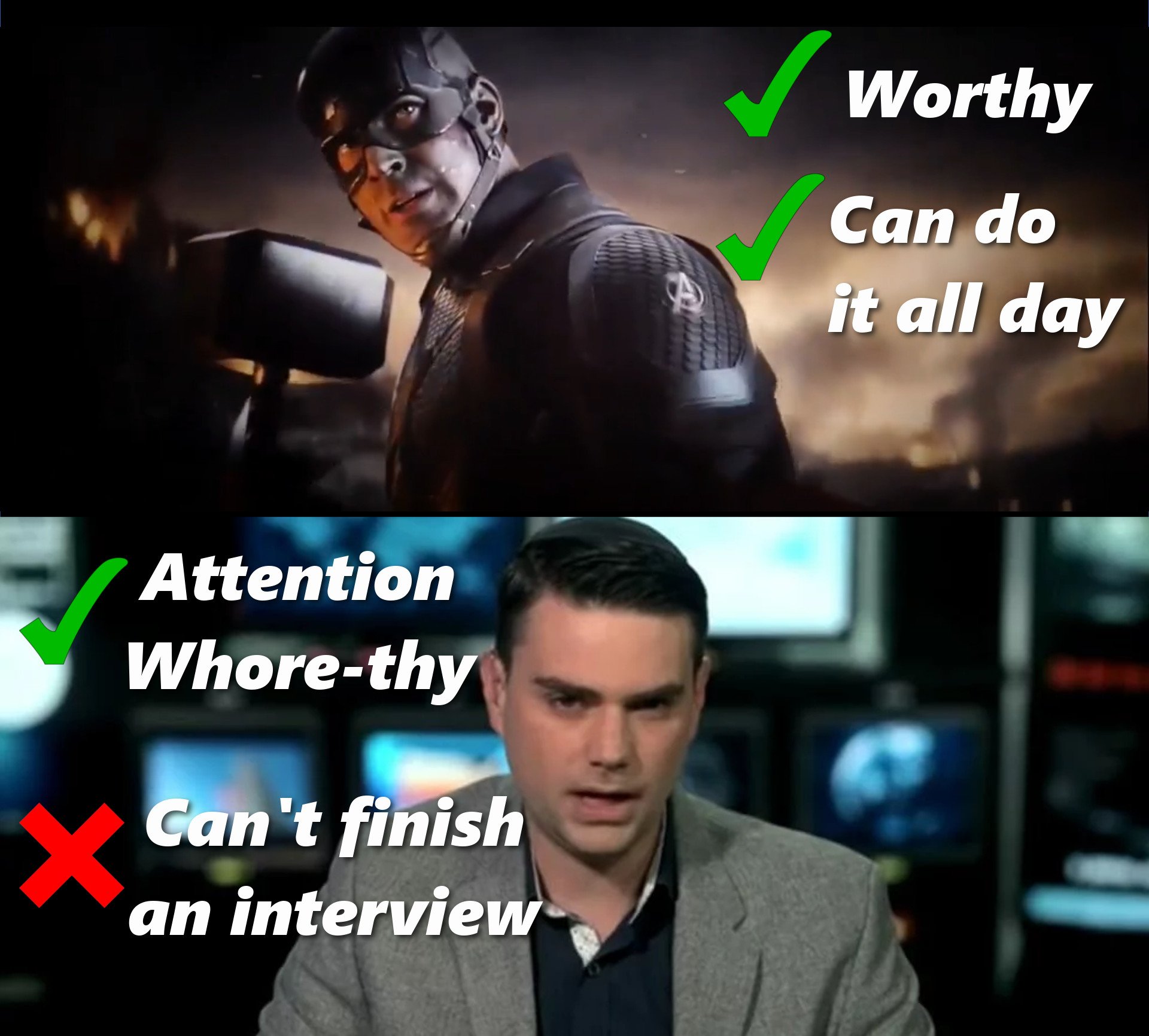 photo caption - Worthy Can do it all day Attention Whorethy Can't finish an interview