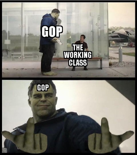 hulk giving taco meme template - Gop The Working Class Gop