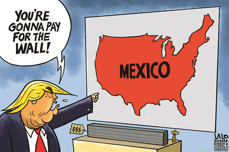 cartoon mexico wall - You'Re Gonna Pay For The Wall! Mexico Sen Lalo