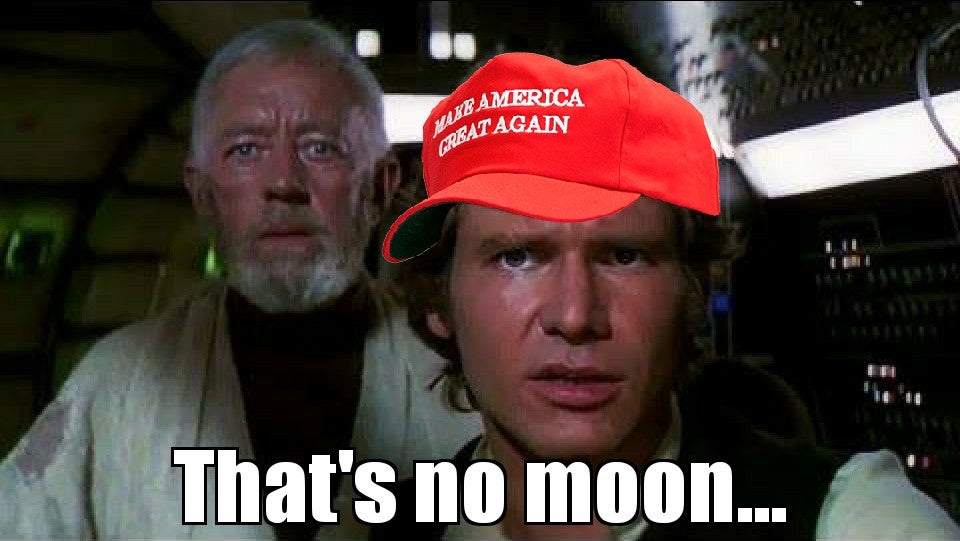 thats no moon meme - America Rat Again Great That's no moon...