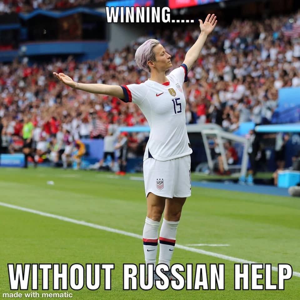 megan rapinoe vs france - Winning..... Without Russian Help made with mematic