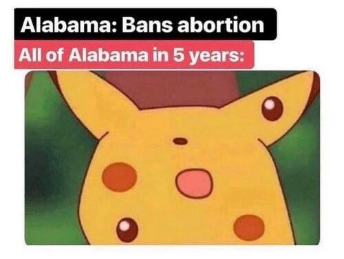 alabama in 5 years meme - Alabama Bans abortion All of Alabama in 5 years