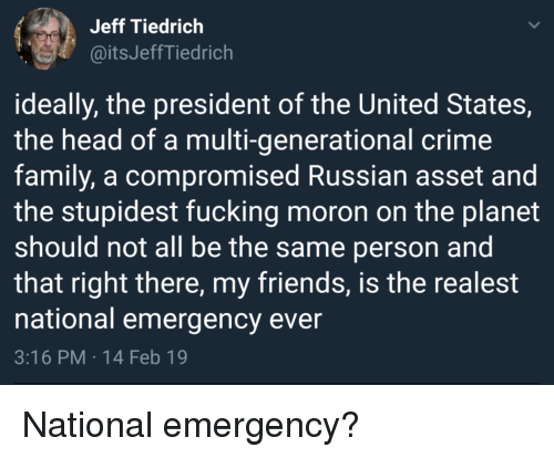 Savage Jeff Tiedrich Tweets