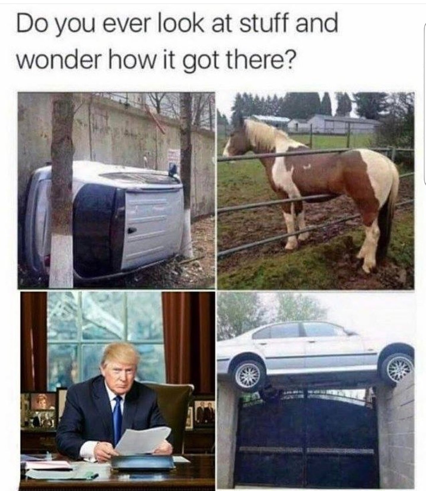 meme how did they get there - Do you ever look at stuff and wonder how it got there?