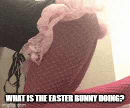 What is the Easter Bunny doing?