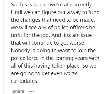 eclectic approach in counselling - So this is where we're at currently. Until we can figure out a way to fund the changes that need to be made, we will see a % of police officers be unfit for the job. And it is an issue that will continue to get worse. No