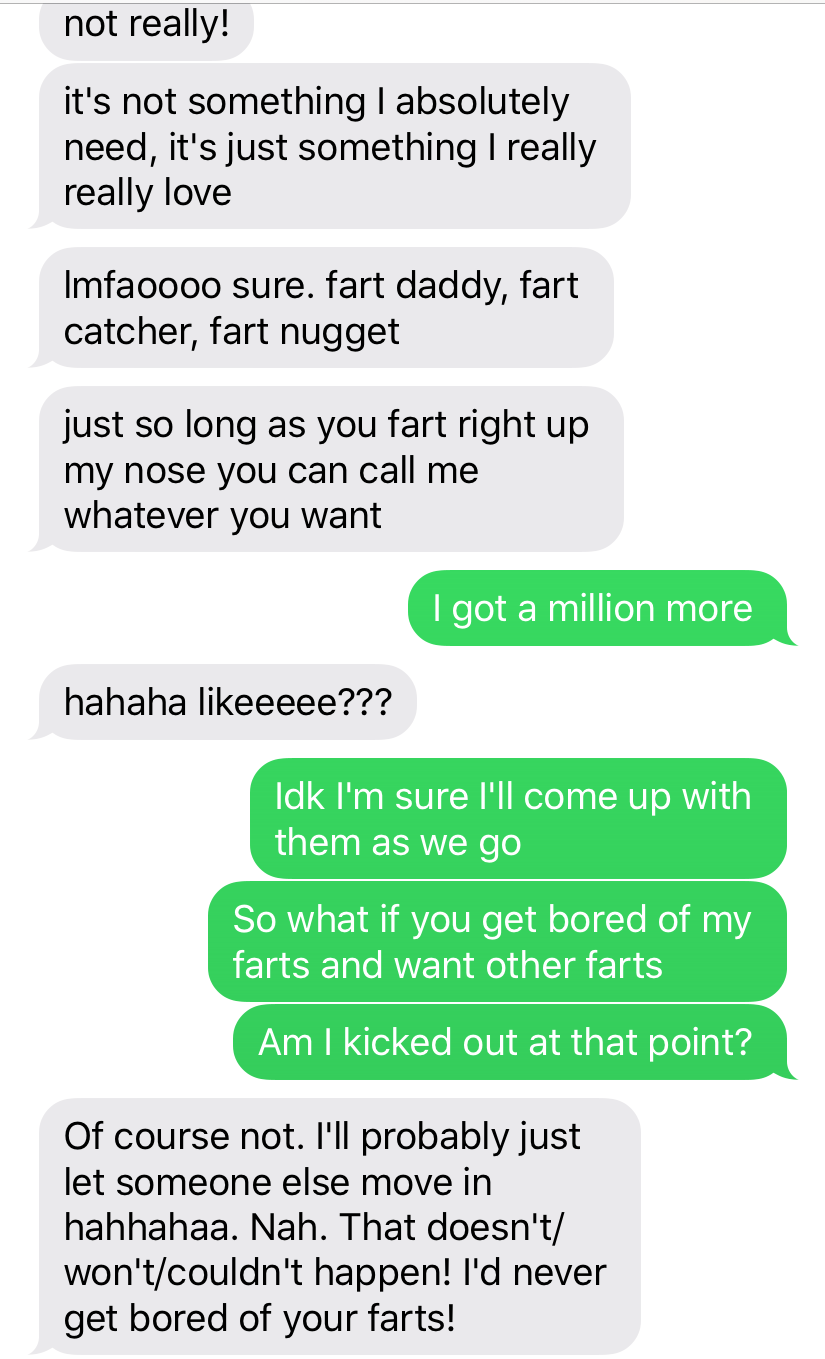 Gay farting in face