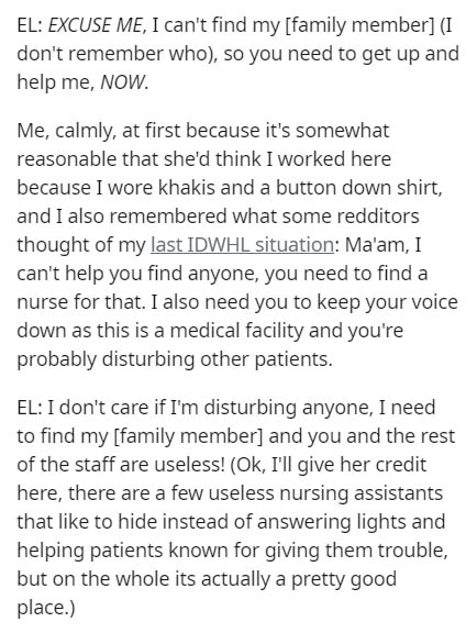 cute tumblr writing prompts - El Excuse Me, I can't find my family member I don't remember who, so you need to get up and help me, Now. Me, calmly, at first because it's somewhat reasonable that she'd think I worked here because I wore khakis and a button