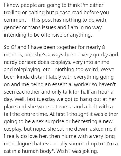 Language - I know people are going to think I'm either trolling or baiting but please read before you comment this post has nothing to do with gender or trans issues and I am in no way intending to be offensive or anything. So Gf and I have been together 