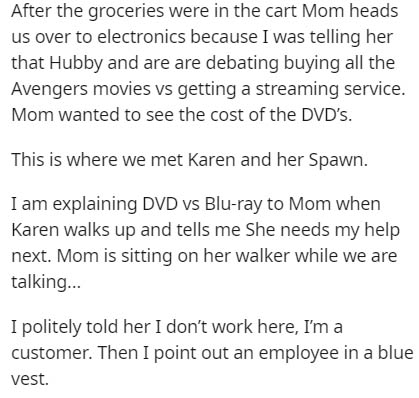 Universe - After the groceries were in the cart Mom heads us over to electronics because I was telling her that Hubby and are are debating buying all the Avengers movies vs getting a streaming service. Mom wanted to see the cost of the Dvd's. This is wher