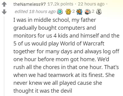 thank you quotes about teachers - theNameless 97 points 22 hours ago edited 18 hours ago 2123 I was in middle school, my father gradually bought computers and monitors for us 4 kids and himself and the 5 of us would play World of Warcraft together for man
