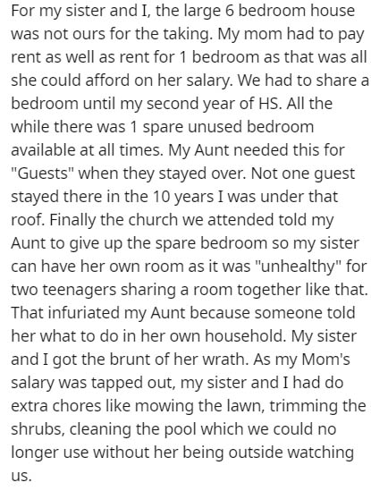 longest word in the world - For my sister and I, the large 6 bedroom house was not ours for the taking. My mom had to pay rent as well as rent for 1 bedroom as that was all she could afford on her salary. We had to a bedroom until my second year of Hs. Al