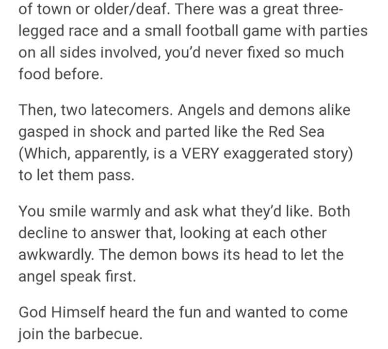 State function - of town or olderdeaf. There was a great three legged race and a small football game with parties on all sides involved, you'd never fixed so much food before. Then, two latecomers. Angels and demons a gasped in shock and parted the Red Se